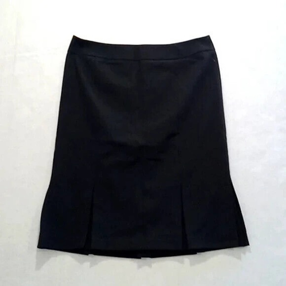 Talbots size 10 black pleated skirt Old Money * - Picture 1 of 14